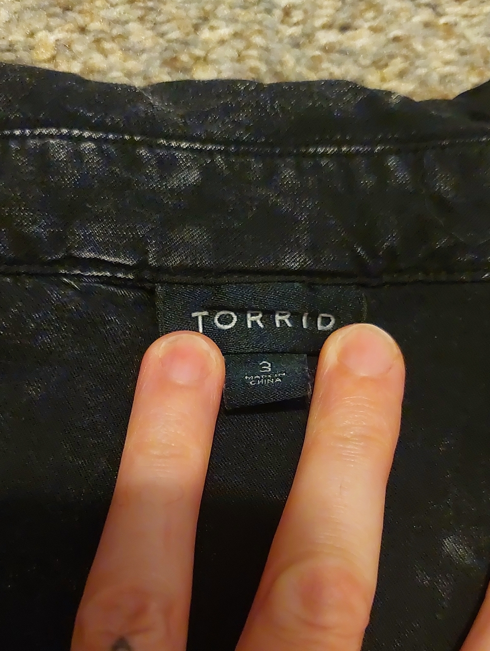 Torrid Stonewash Top - Picture 2 of 6